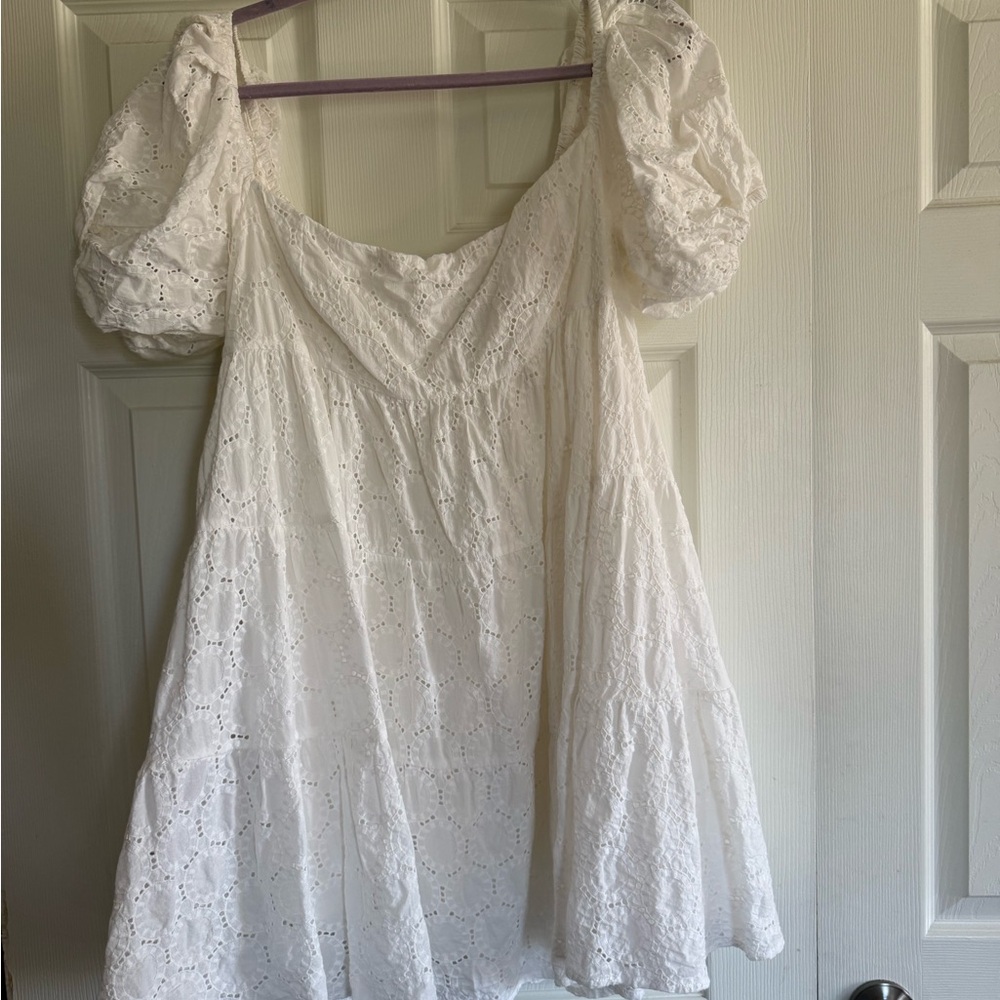 Bardot Ivory Eyelet Dress